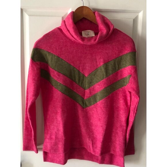 NWT ANTHROPOLOGIE Ella Mara Turtleneck Sweater Size XXSP Pink - Picture 3 of 11